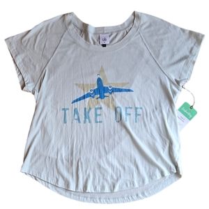 Cabi Womens Green Departure Tee 6124 Size M